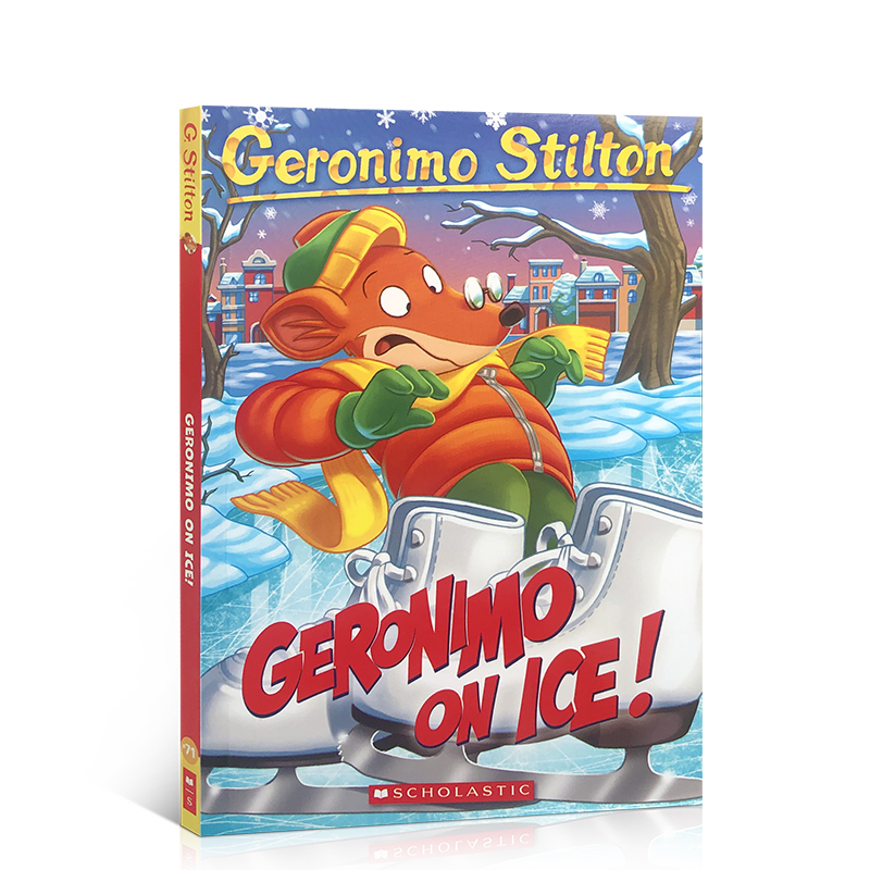 进口英文原版Geronimo Stilton#71: Geronimo On Ice!老鼠记者系列全彩漫画插图版儿童文学桥梁书中小学生课外英语读物正版书籍