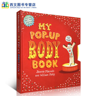 现货英文原版 My Pop-up Body Book 儿童身体奥秘科普 人体机关立体书 3D操作玩具书 百科知识趣味启蒙阅读精装图画书 英语辅导