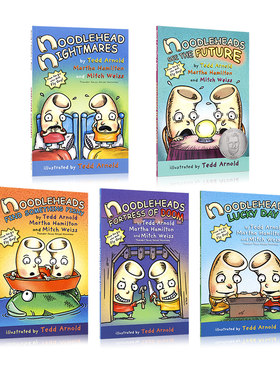 英文原版Noodlehead Nightmares通粉兄弟系列1-5册合售8-12岁儿童英语幽默搞笑趣味全彩漫画章节书傻瓜面条头小子Fly Guy同作者
