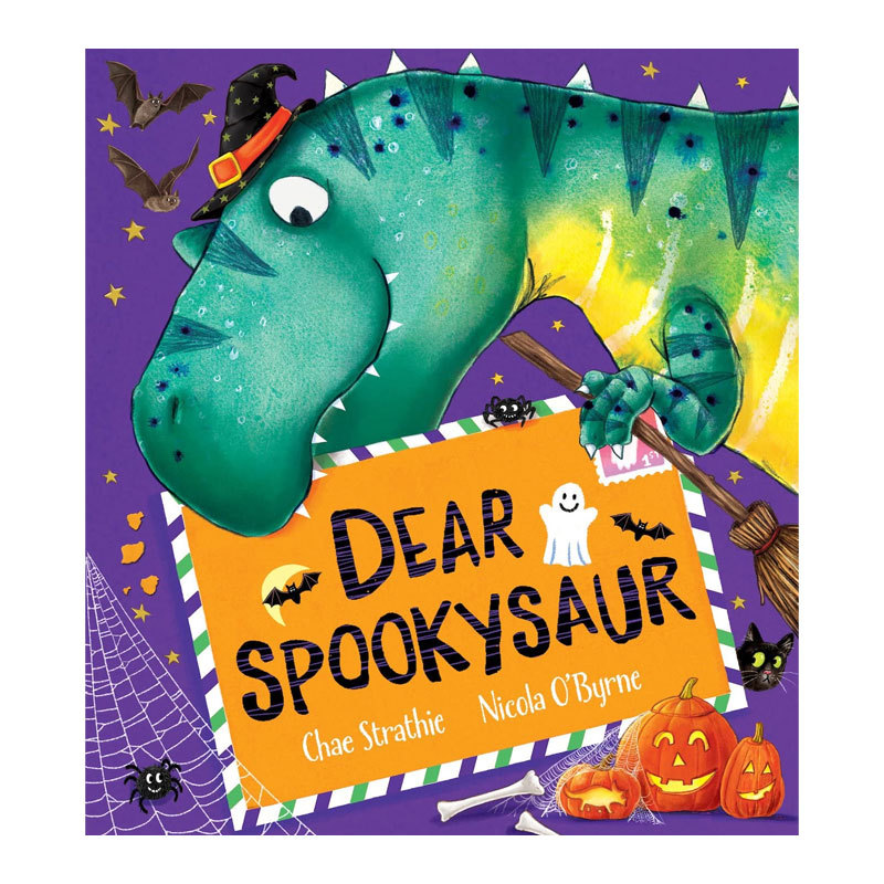 预售英文原版 万圣节主题故事绘本 Dear Spookysaur 亲爱的恐龙 儿童英文绘本 亲子阅读睡前平装读物 4-8岁