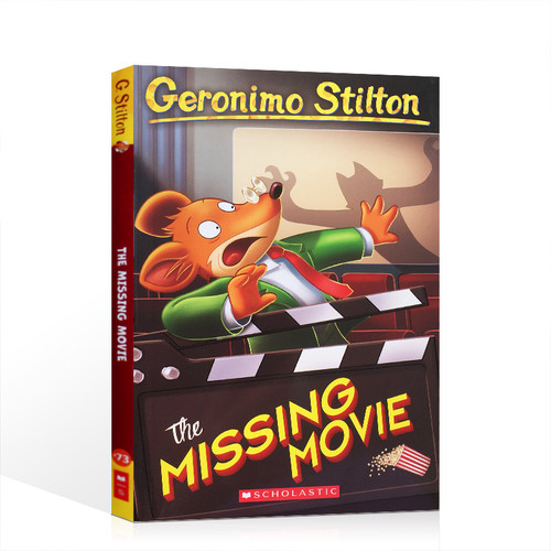 老鼠记者Geronimo Stilton #73:The Missing Movie 学乐英文原版儿童文学小说7-12岁桥梁章节书 学生课外阅读书籍彩色插图漫画进口