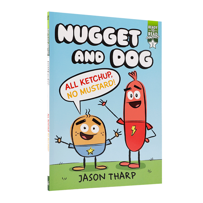 英文原版进口正版 努格特和狗#1只吃番茄酱，不吃芥末!Nugget and Dog #1 All Ketchup, No Mustard!儿童英语阅读桥梁章节书