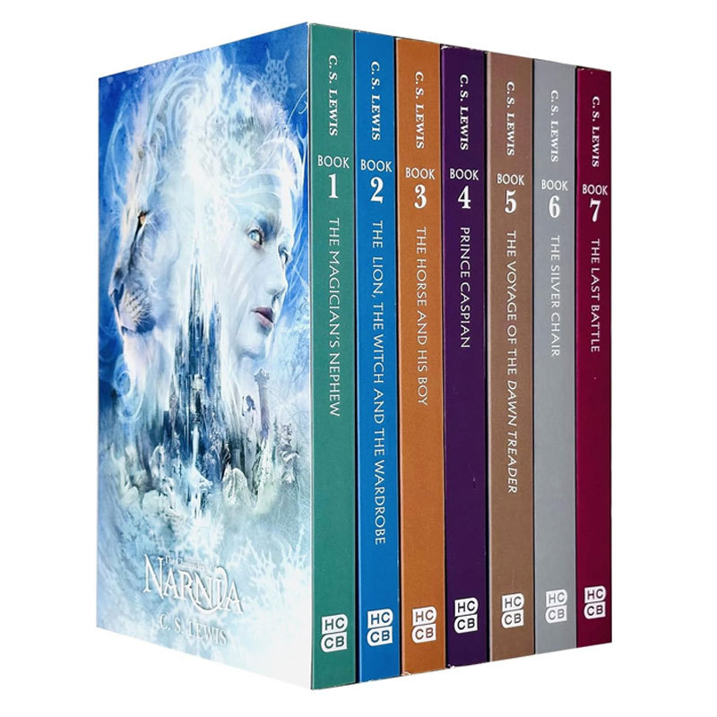 预售英文原版 The Chronicles of Narnia 7 Books Collection Box Set 纳尼亚传奇7册 青少年课外阅读奇幻故事小说 平装 14岁+