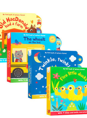 【送音频】My first book of nursery rhymes 经典童谣英语启蒙绘本进口英文原版绘本0-3-6岁儿童宝宝幼儿