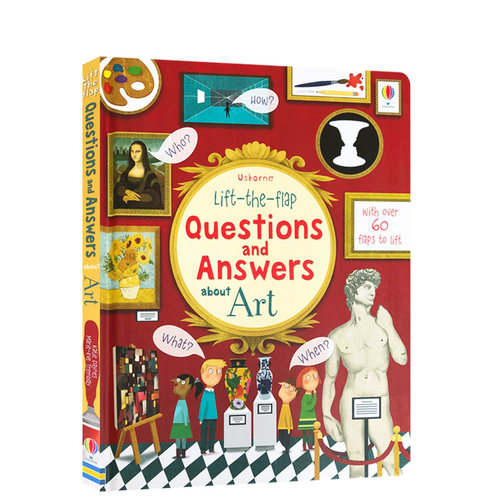 翻翻书问与答 艺术问答科普 Questions and Answers about Art 英文原版绘本 Usborne出品 早教书科普百科 儿童艺术启蒙图画书