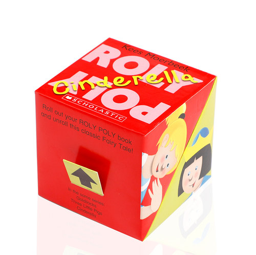 英文原版进口ROLY POLY POP-UP: CINDERELLA灰姑娘 学乐出版低幼儿童英语启蒙立体游戏书玩具书 魔术方块神奇翻转书 吴敏兰推荐