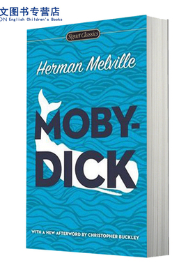 正版经典世界名著大白鲸英文原版Moby Dick海洋题材小说儿童启蒙阅读英语训练辅导提升阅读能力MobyDick小说原著无删减黑布林