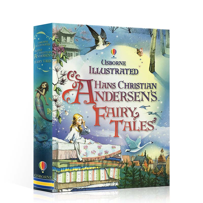 英文原版Usborne Illustrated Hans Christian Andersen's fairy安徒生童话12个故事合集经典童话 ...