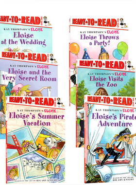 埃洛伊丝系列6册合售Eloise Ready to Read Value Pack英文原版绘本儿童分级读物小学课外英语阅读西蒙准备阅读系列