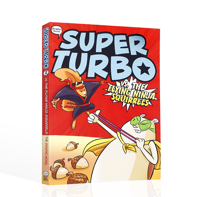 英文原版 The Tiger's Eye#2 Super Turbo vs. the Flying Ninja Squirrels超级涡轮对战飞行忍者松鼠 少儿英语课外阅读桥梁漫画书图片