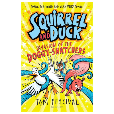 英文原版Squirrel and Duck #2: Invasion of the Doggy-Snatche松鼠和鸭子2 偷狗贼入侵松鼠和鸭子友谊桥梁章 黑白插图