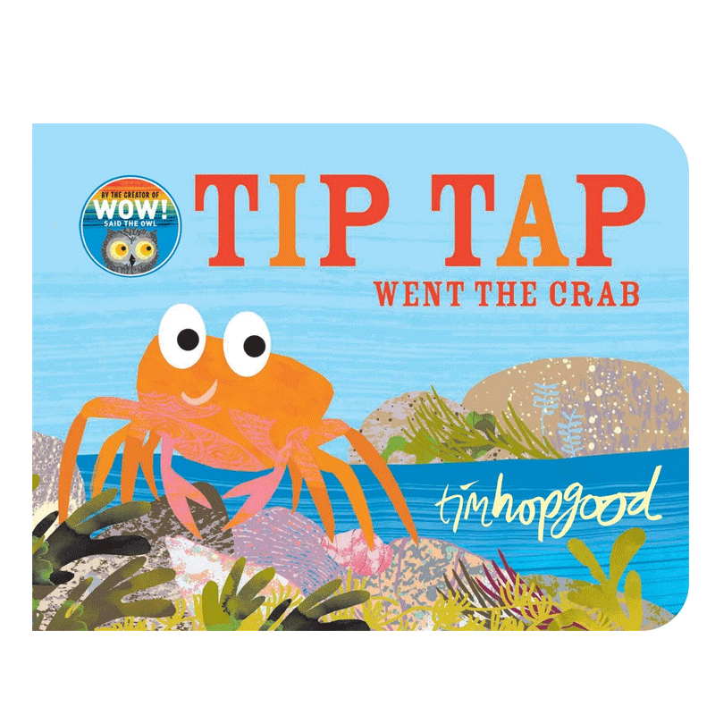 英文原版 TIP TAP! Went the Crab: A First Book of Counting 小蟹走了:第一本数数书 2-6岁儿童宝宝早教启蒙数数绘本