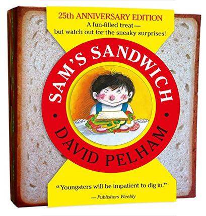 英文原版Sam's Sandwich山姆的三明治正版进口启蒙儿童英语读物绘本趣味翻翻书韵文猜谜游戏书创意设计有趣3-7岁亲子互动阅读