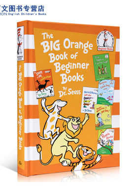 送音频进口英文原版The Big Orange Book of Beginner Books Dr. Seuss 5故事合集苏斯博士经典绘本英语提升ten apples up on top