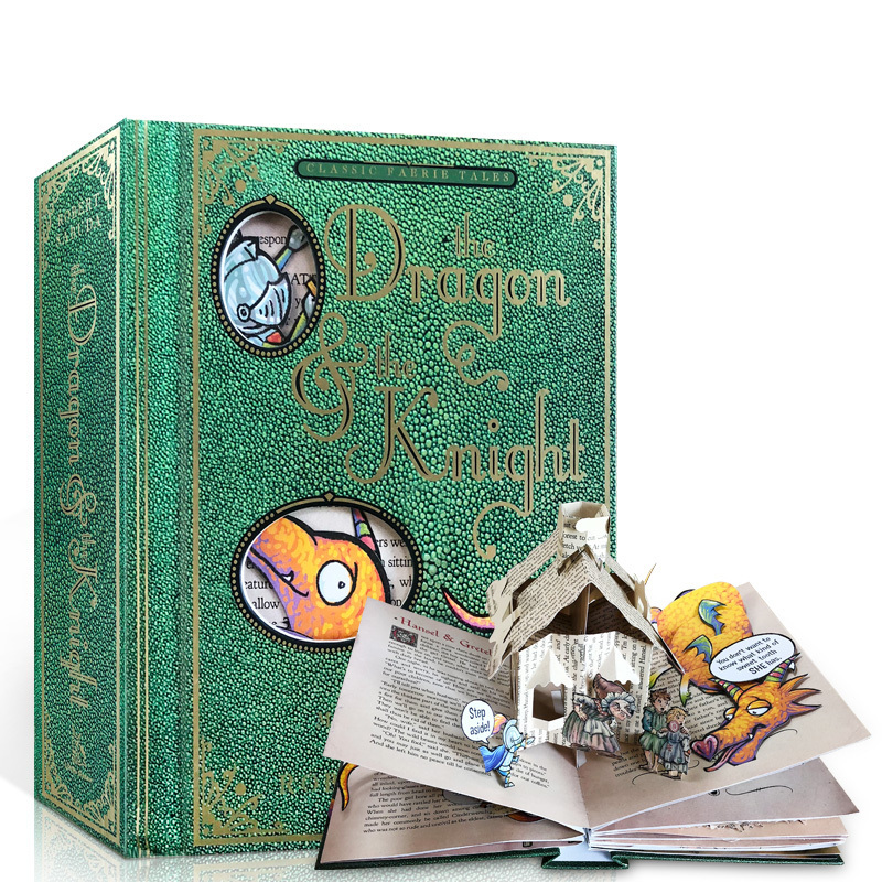 英文原版 龙与骑士 立体书 The Dragon and the Knight A Pop-Up Misadventure 立体书大师Robert Sabuda 二次演绎经典童话