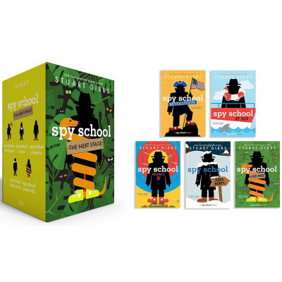 预售英文原版Spy School the Next Stage (Boxed Set)间谍学校8-12册盒装侦探推理冒险故事特工主题 惊险刺激平装小说10-14岁