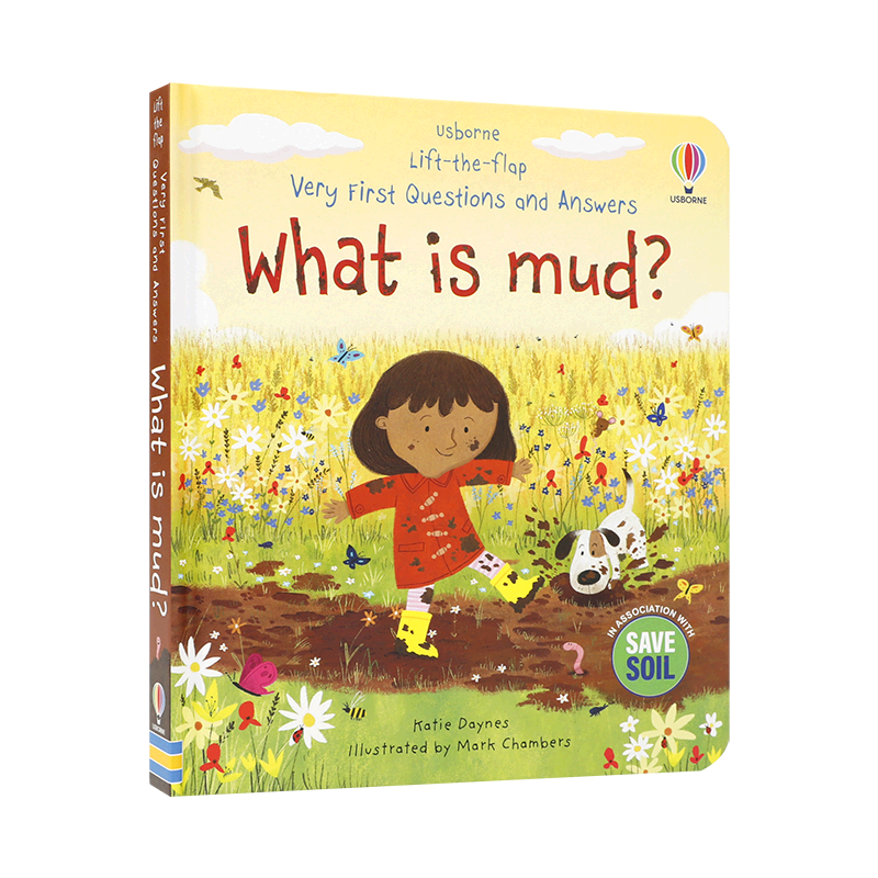 尤斯伯恩翻翻你问我答:泥巴是什么?Very First Questions and Answers: What is mud?4-8岁儿童启蒙认知寓教于乐纸板翻翻书