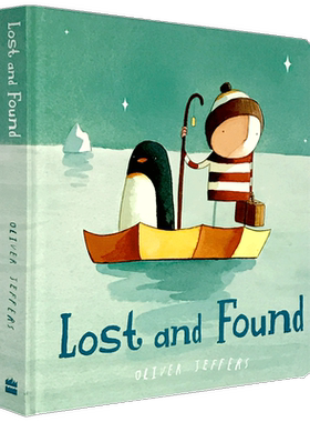 英文原版绘本纸板书 Lost and Found 远在天边 迷路的小企鹅Oliver Jeffers 奥利弗杰夫斯