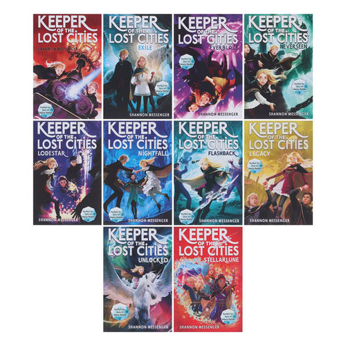 预售英文原版Keeper of the Lost Cities 10 book Shrinkwra失落城市的守护者10册套装 青少年课外阅读平装奇幻冒险故事小说 14岁+