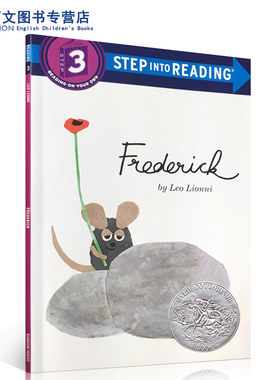送音频英文原版绘本田鼠阿佛Frederick 英文版 Step Into Reading Level 3 李欧·李奥尼儿童启蒙艺术图画书 英文版进口英语