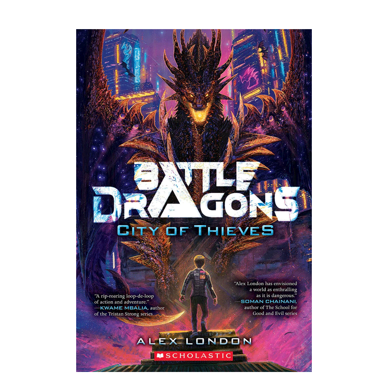 英文原版 City of Thieves (Battle Dragons #1) 盗贼之城(战龙#1)青少年课外读物小说动作冒险奇幻故事