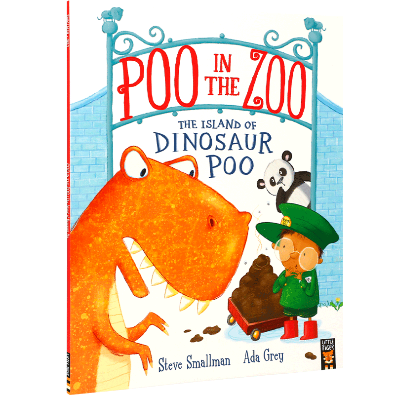 英文原版 Poo in the Zoo: The Island of Dinosaur Poo 恐龙便便岛  4-8岁儿童宝宝亲子趣味幽默绘本故事书 恐龙主题书籍