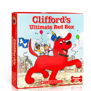 大红狗克利弗 Clifford 内容幽默有趣 儿童英语启蒙平装 10本盒装 Box 绘本 6岁 Ultimate 英文原版 亲子阅读睡前故事书幼儿 Red