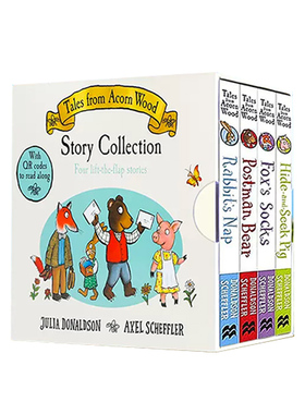 送音频英文原版Tales From Acorn Wood橡树林故事1-4册幼儿英语启蒙绘本纸板翻翻书Julia Donaldson不含Mole's Spectacles