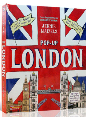 英文原版绘本 Pop-Up London 伦敦精装立体翻翻书 Jennie Maizels 6-12岁儿童课外兴趣阅读书籍正版进口英语提升