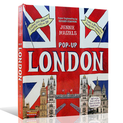 英文原版绘本 Pop-Up London 伦敦精装立体翻翻书 Jennie Maizels 6-12岁儿童课外兴趣阅读书籍正版进口英语提升