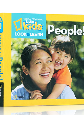 英文原版 Look and Learn: People 国家地理探索世界小百科少儿版系列 儿童科普图书益智早教英文智力启蒙 2-3-4-5-6 岁