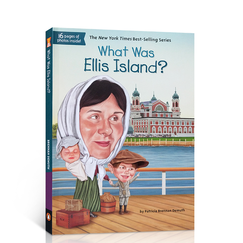 英文原版 埃利斯岛是什么? What Was Ellis Island?Who was姐妹篇历史百科读物 7-12岁青少年课外读物 初级章节书 平装正版进口书