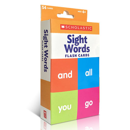 英文原版 Flash Cards: Sight Words 视觉词 富有色彩的双面闪卡 亲子互动英语单词卡片让学习变得有趣提高儿童的认知度 4-8岁