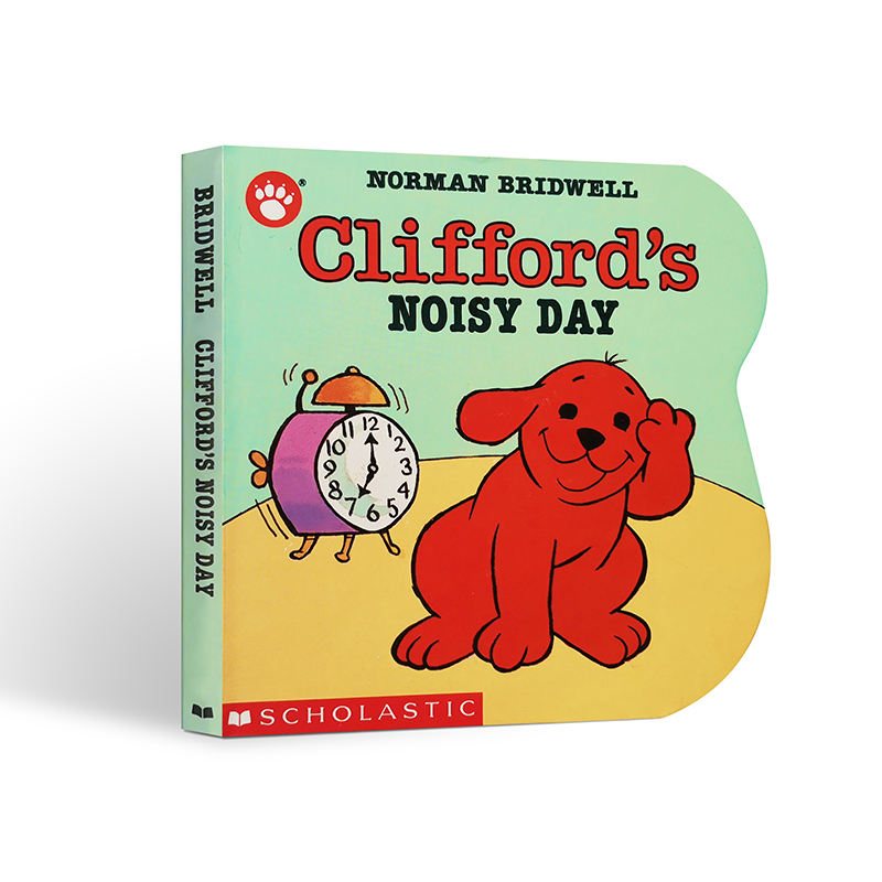 英文原版Clifford's Noisy Day大红狗克利福德系列：嘈杂的一天Scholastic学乐儿童英语趣味启蒙认知绘本亲子睡前共读早教纸板书