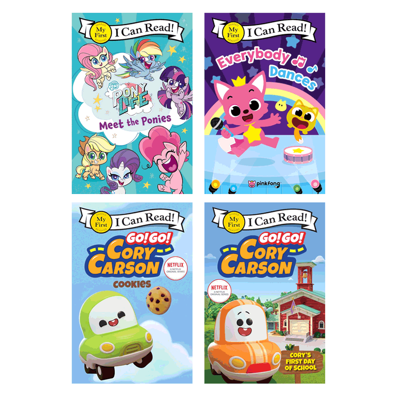 英文原版 HCP：My First ICR 系列4本 Go! Go! Cory Carson 我的第一个ICR 4-8岁儿童宝宝启蒙趣味冒险虚构类分级读物绘本