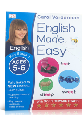 英文原版自然拼读练习册English Made Easy Ages 5–6 Key Stage 1儿童启蒙学习用书国外中小学生英语课外教材正版进口书籍读物