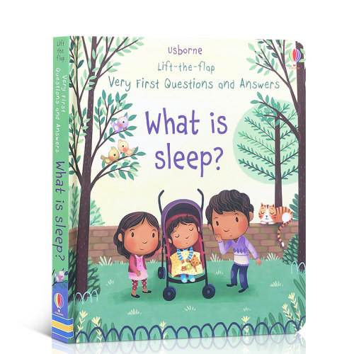 英文原版绘本 Lift-the-flap What is Sleep? 睡觉是什么？儿童启蒙科普认知图画书Usborne纸板翻翻书0-3岁