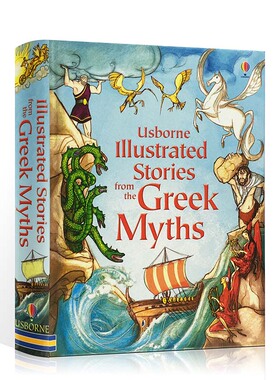 英文原版绘本Illustrated stories from the Greek myths古希腊神话故事合集Usborne尤斯伯恩学生英语课外阅读读物全彩插画版
