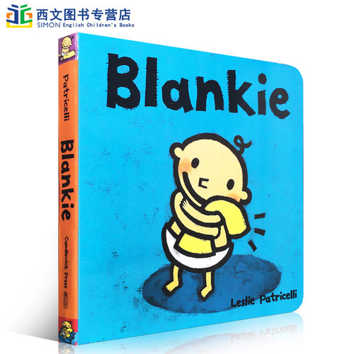 英文原版一根毛小脏孩小毛孩系列进口绘本Blankie 名家Leslie Patricelli作品启蒙认知纸板书2-6岁培养宝宝的行为习惯英语学习