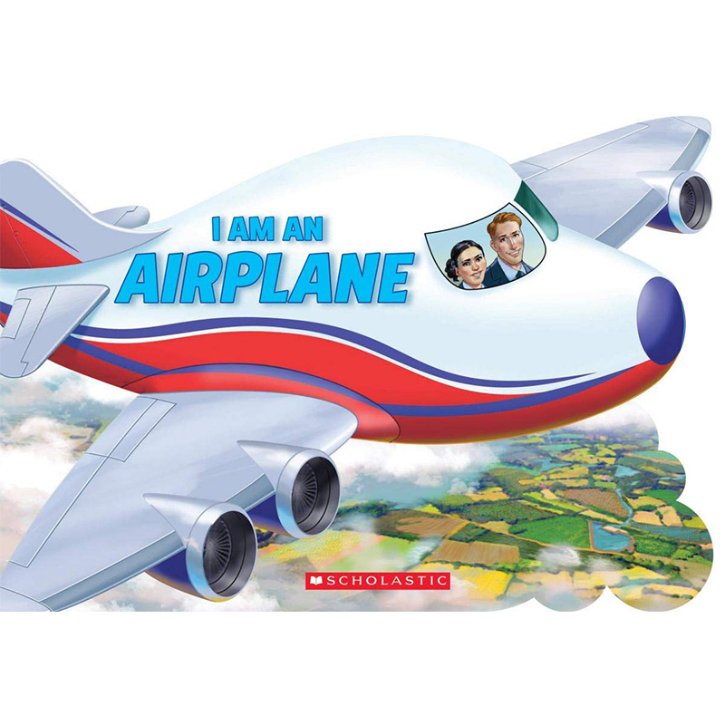英文原版 I AM AN AIRPLANE 进口儿童撕不烂纸板书 英语绘本启蒙幼儿 Ace Landers正品我是一架飞机 3-5岁宝宝探索世界 绘本读物