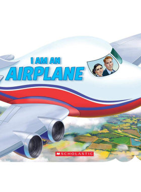 英文原版 I AM AN AIRPLANE 进口儿童撕不烂纸板书 英语绘本启蒙幼儿 Ace Landers正品我是一架飞机 3-5岁宝宝探索世界 绘本读物