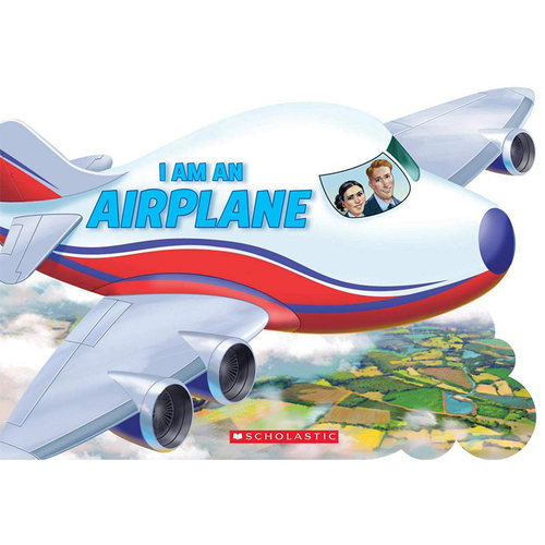 英文原版 I AM AN AIRPLANE 进口儿童撕不烂纸板书 英语绘本启蒙幼儿 Ace Landers正品我是一架飞机 3-5岁宝宝探索世界 绘本读物