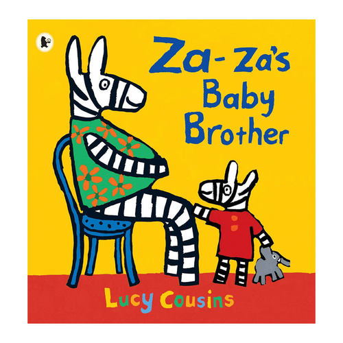 预售英文原版Za-za's Baby Brother扎扎的弟适应新家庭成员平装绘本家庭亲情/二胎/哄睡4-8岁