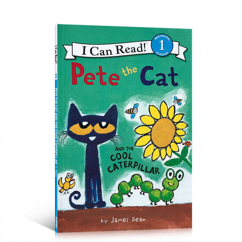 皮特猫系列 pete the cat and the cool caterpillar儿童英语启蒙绘本