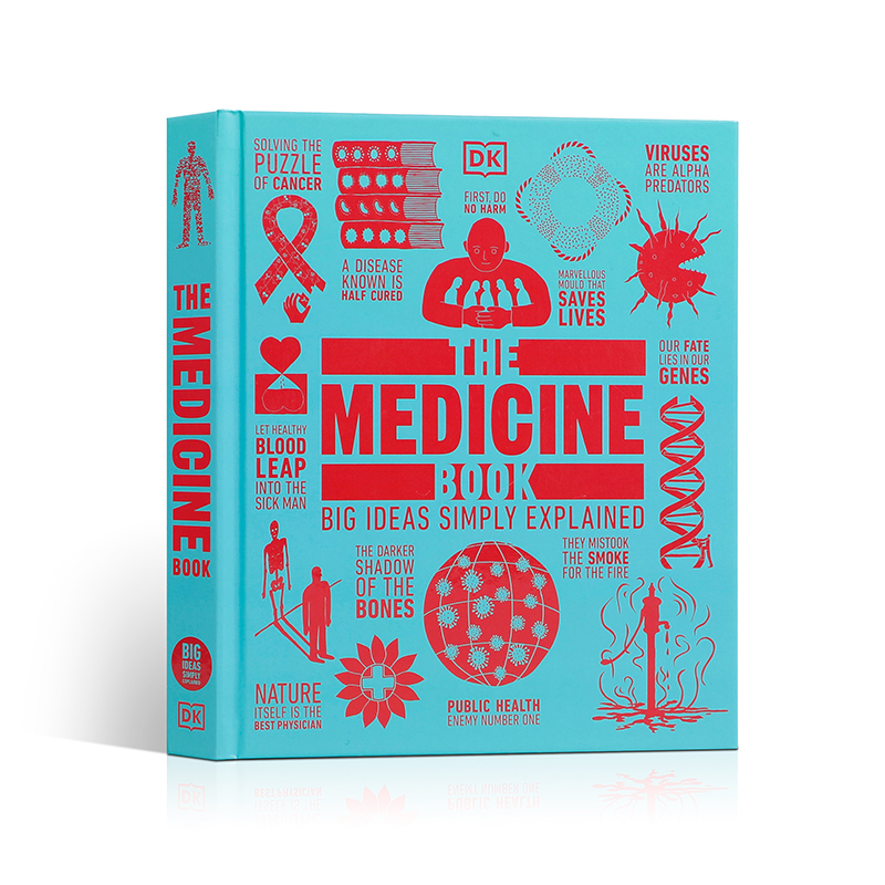 原版进口The Medicine Book 医学手册DK出版科学医学药学百科彩图书 社会科学草药知识入门14+青少年儿童科普医学教辅工具书