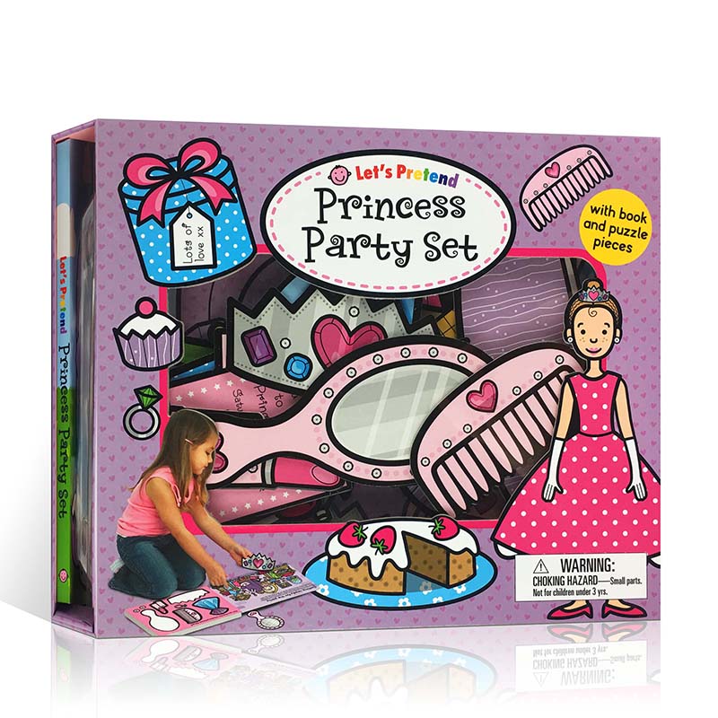 小小角色扮演家:我来当小公主过家家 Let's Pretend Princess Party Set纸板书操作书礼盒装英文原版亲子游戏书籍正版进口绘本读物