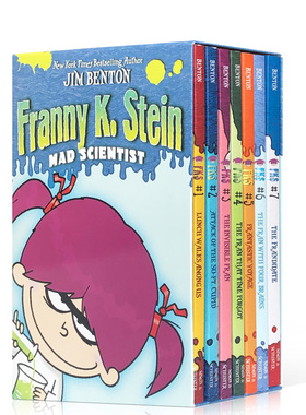 英文原版科学小超人弗兰妮7册The Complete Franny K. Stein, Mad Scientist: Lunch Walks Among Us 儿童课外阅读章节桥梁书