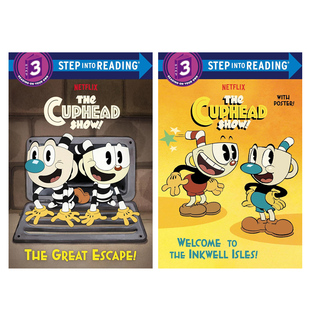 Welcome Inkwell 兰登分级阅读三级Step Reading Great 茶杯头兄弟2册 英文原版 Show into The Isles the Escape Cuphead