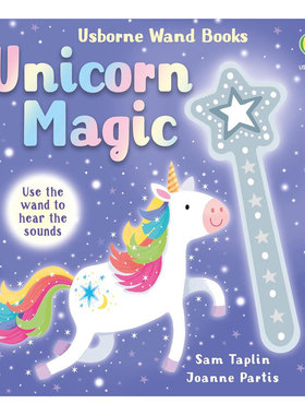 预售英文原版Wand Books: Unicorn Magic魔杖发声书 独角兽魔法实现魔法的发声书 趣味发声纸板发声书魔幻奇幻2-6岁