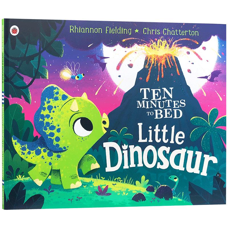 英文原版 Ten Minutes to Bed: Little Dinosaur 十分钟上床:小恐龙 儿童睡前恐龙冒险故事书 平装绘本 精美插图 正版进口书